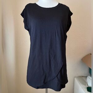 Motherhood Black Short Sleeve Top